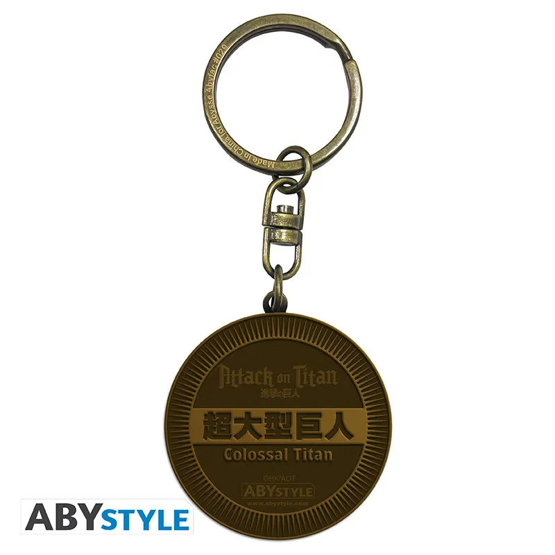 ATTACK ON TITAN COLOSSAL TITAN MEDALLION Llavero
