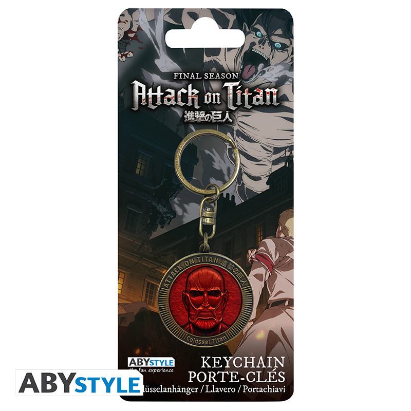 ATTACK ON TITAN COLOSSAL TITAN MEDALLION Llavero Frikytopia