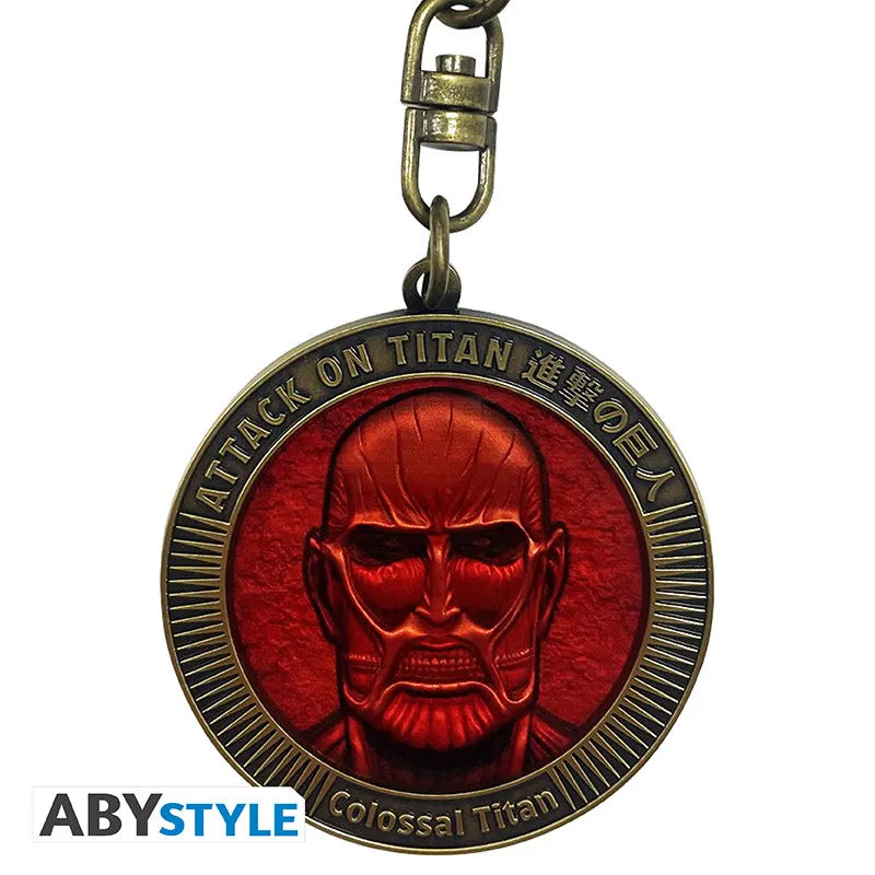 ATTACK ON TITAN COLOSSAL TITAN MEDALLION Llavero