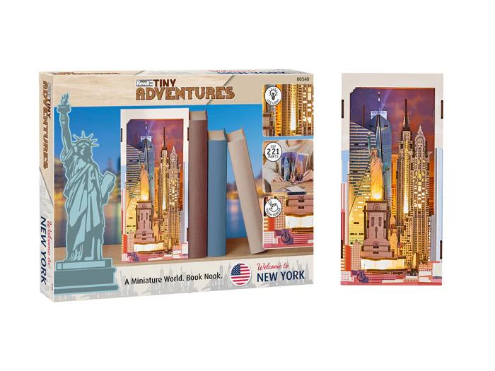 Revell Tiny Adventures Book Nook Mini Diorama New York 18 cm