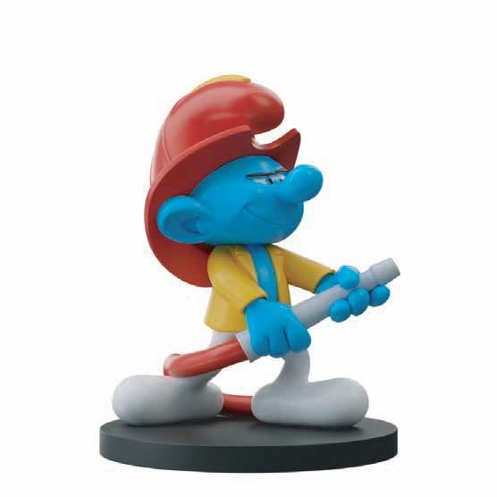 SMURFS FIREMAN RESIN Figura Frikytopia