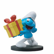 SMURFS JOKEY WITH GIFT RESIN Figura