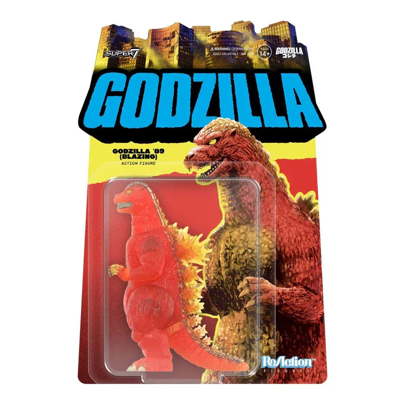 Godzilla Figuras ReAction Toho, Wave 09 - Godzilla - 1989 (Blazing) 10 cm