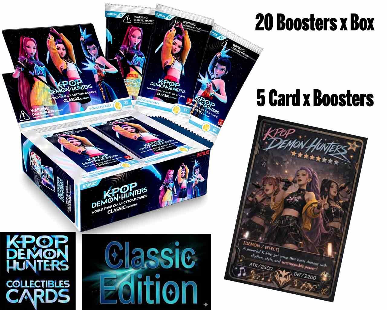 KAYOU - K-POP DEMON HUNTERS - CLASSIC EDITION - COLLECTIBLE Cartas BOOSTER Caja (20) Frikytopia