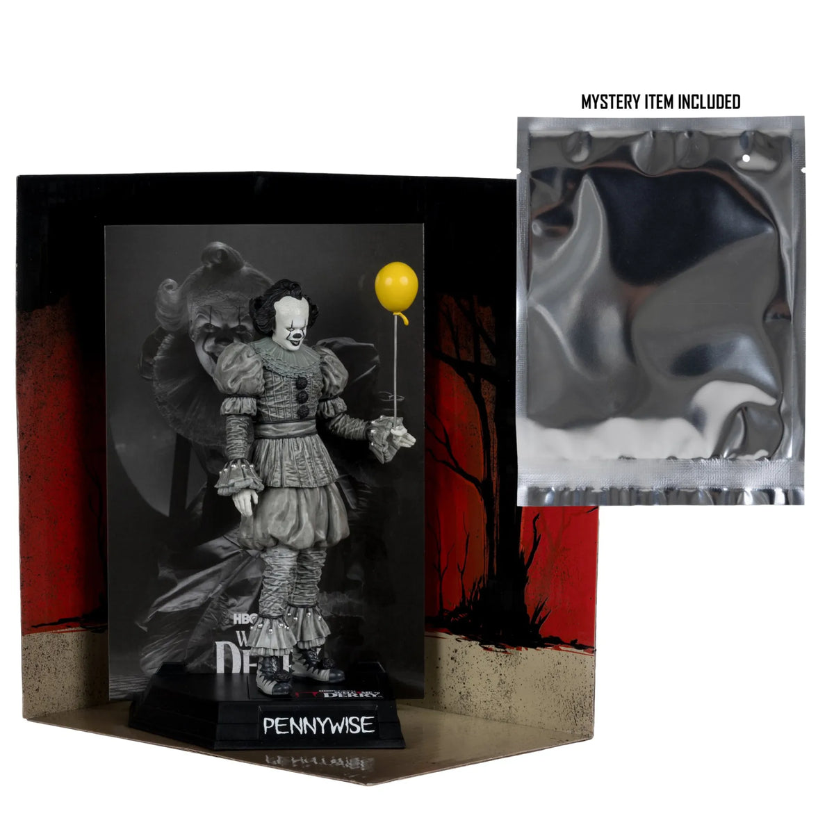 It Welcome to Derry Movie Maniacs Figura Pennywise (Black &amp; White) 16 cm