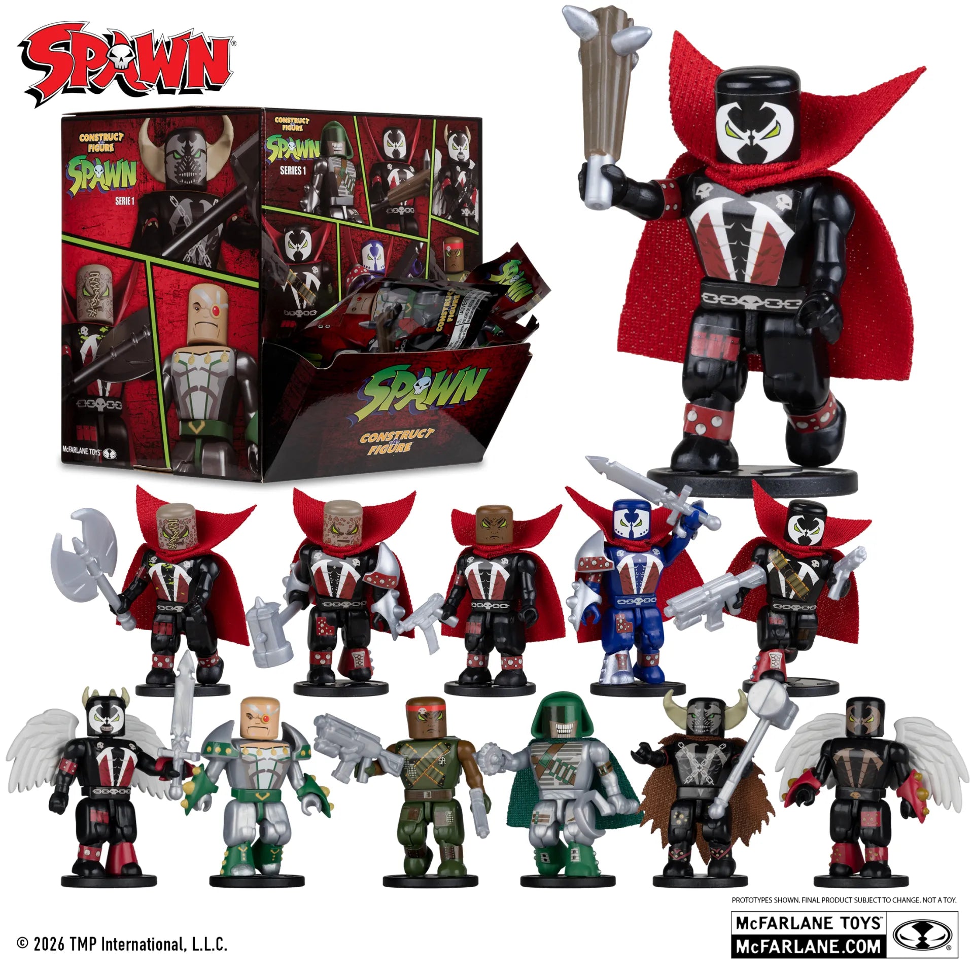 SPAWN CONSTRUCT-A-FIGURE BLIND Bolsa S1 DISPLAY (36)