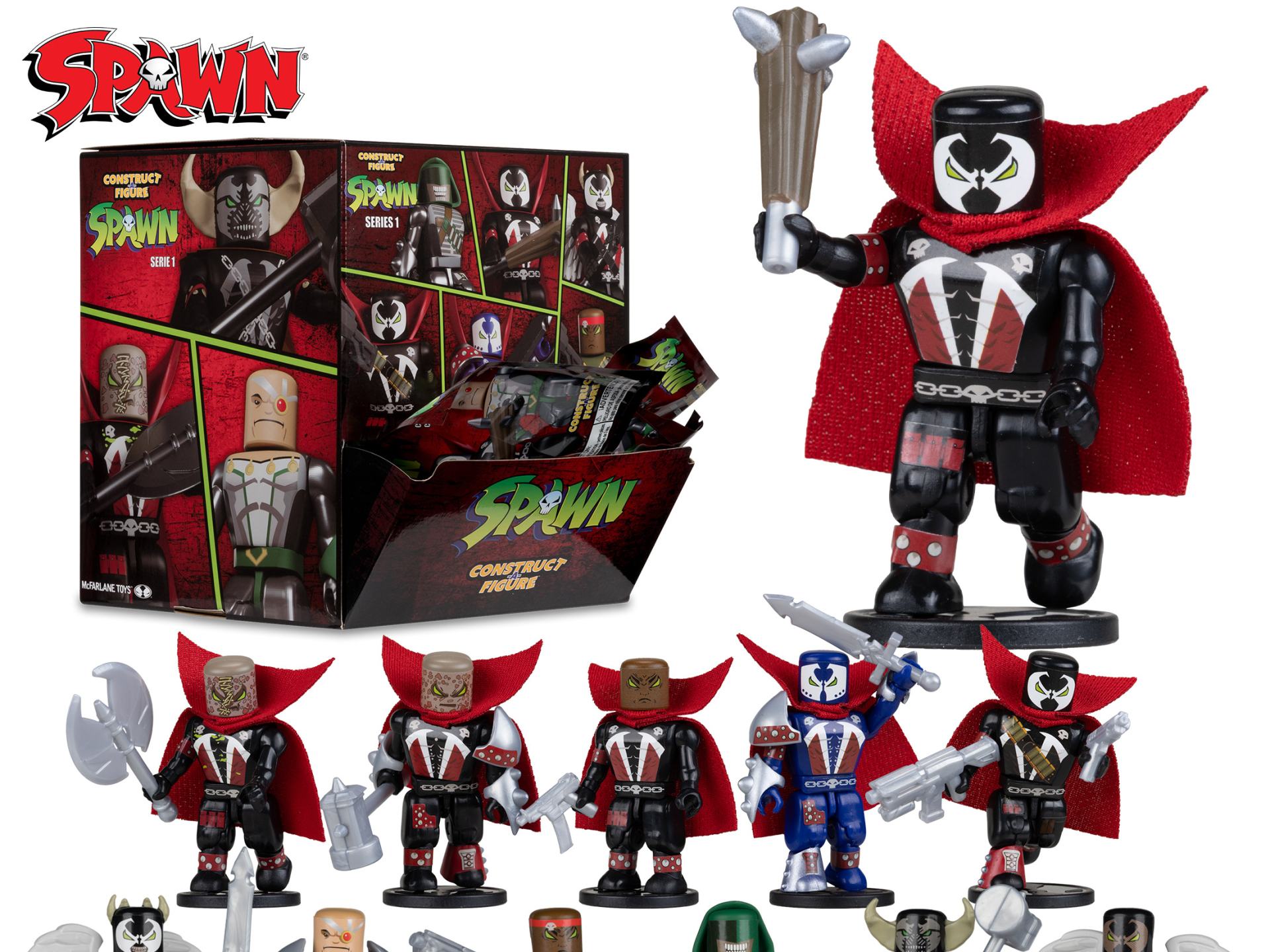 SPAWN CONSTRUCT-A-FIGURE BLIND Bolsa S1 DISPLAY (36) Frikytopia