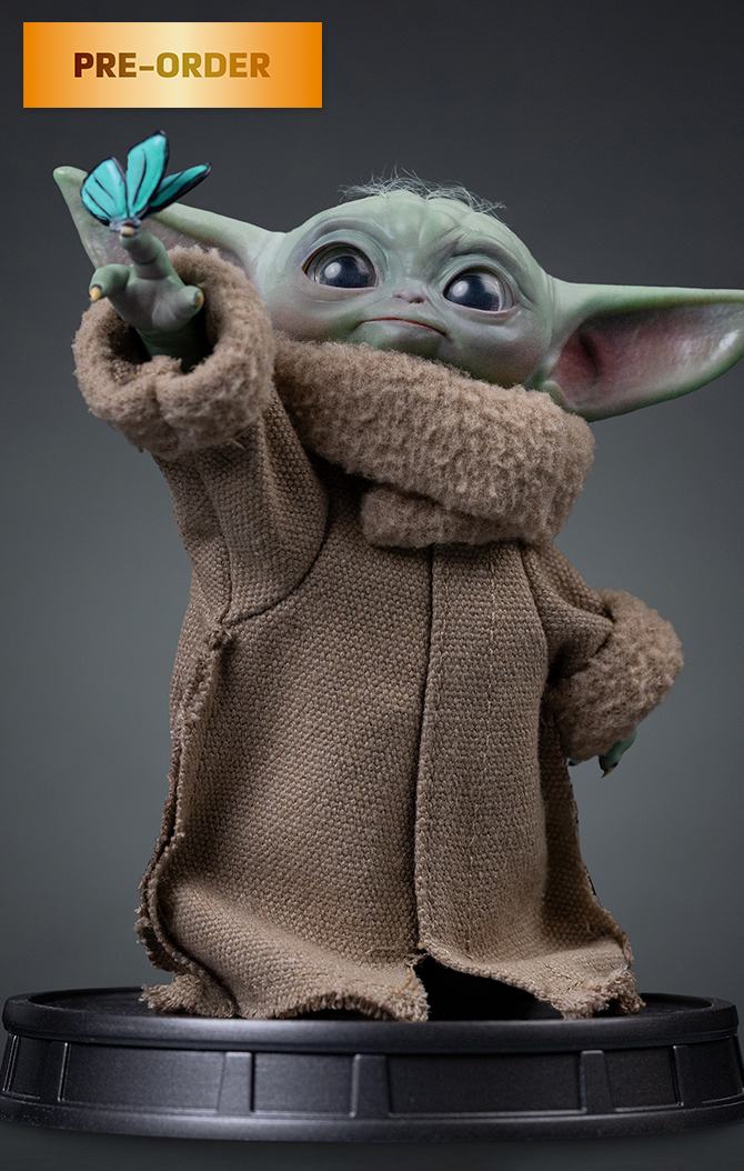 MANDALORIAN & GROGU MOVIE GROGU BUTTERFLY WONDER 1/4 LEGACY Estatua Frikytopia