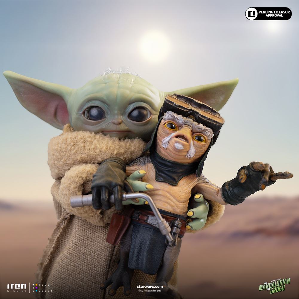 MANDALORIAN & GROGU MOVIE GROGU NO SQUEEZY 1/4 LEGACY Estatua Frikytopia