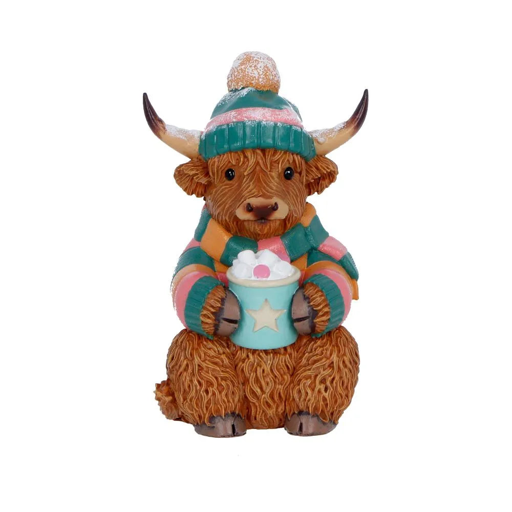 WINTER HIGHLAND COW HOT COCOA Figura