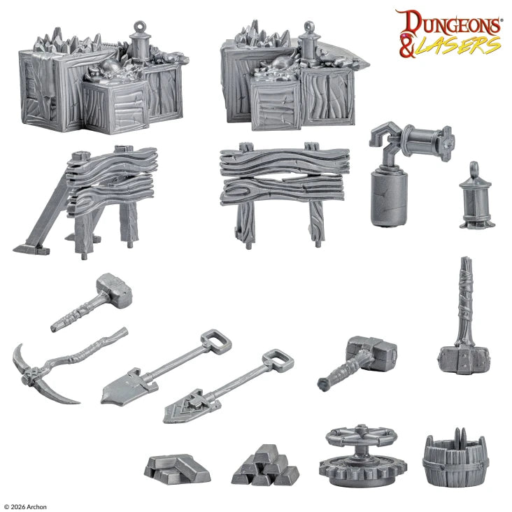 DUNGEONS & LASERS DWARVEN TRAIN SET