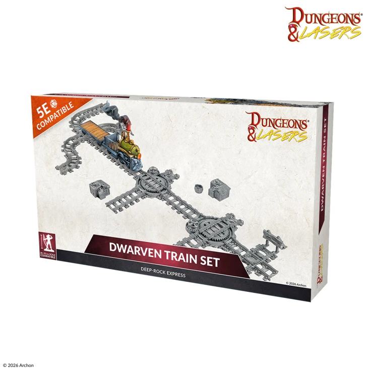 DUNGEONS & LASERS DWARVEN TRAIN SET Frikytopia