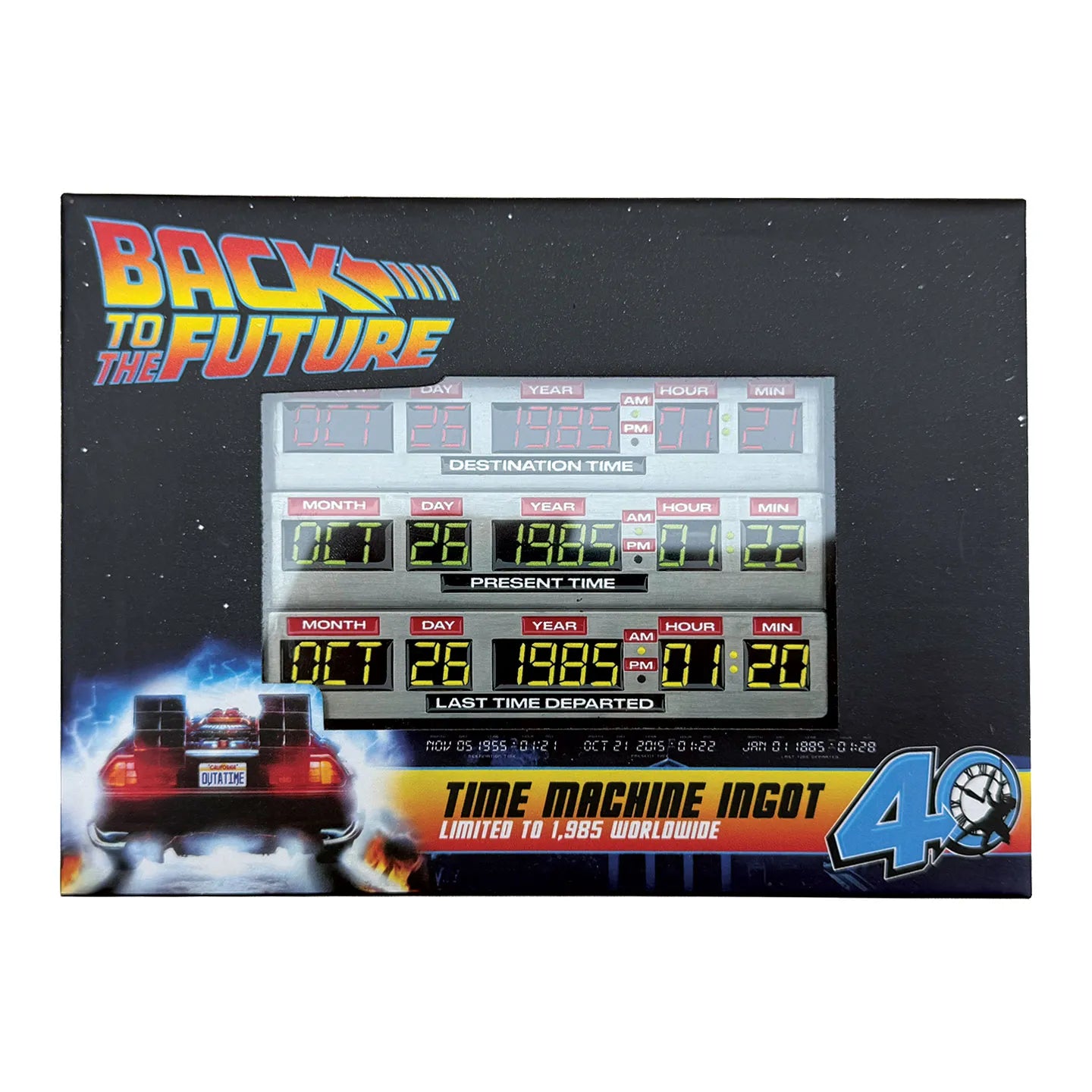 Regreso al futuro Lingote 40th Anniversary Time Circuits Limited Edition