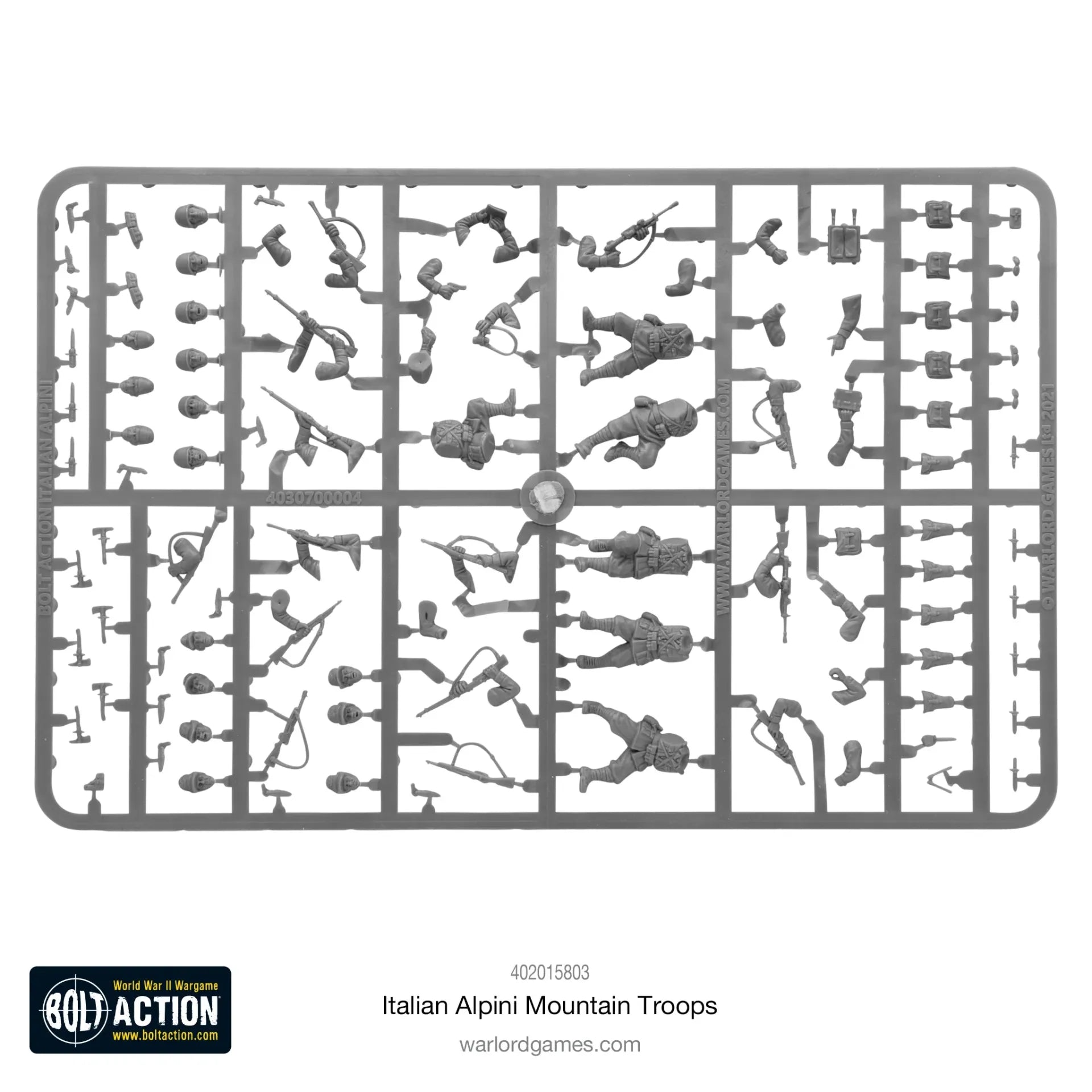 BOLT ACTION ALPINI MOUNTAIN TROOPS PLASTIC Caja SET