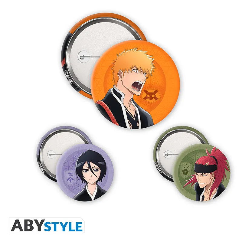 BLEACH ICHIGO RUKIA RENJI Chapa PACK