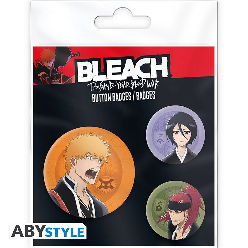 BLEACH ICHIGO RUKIA RENJI Chapa PACK