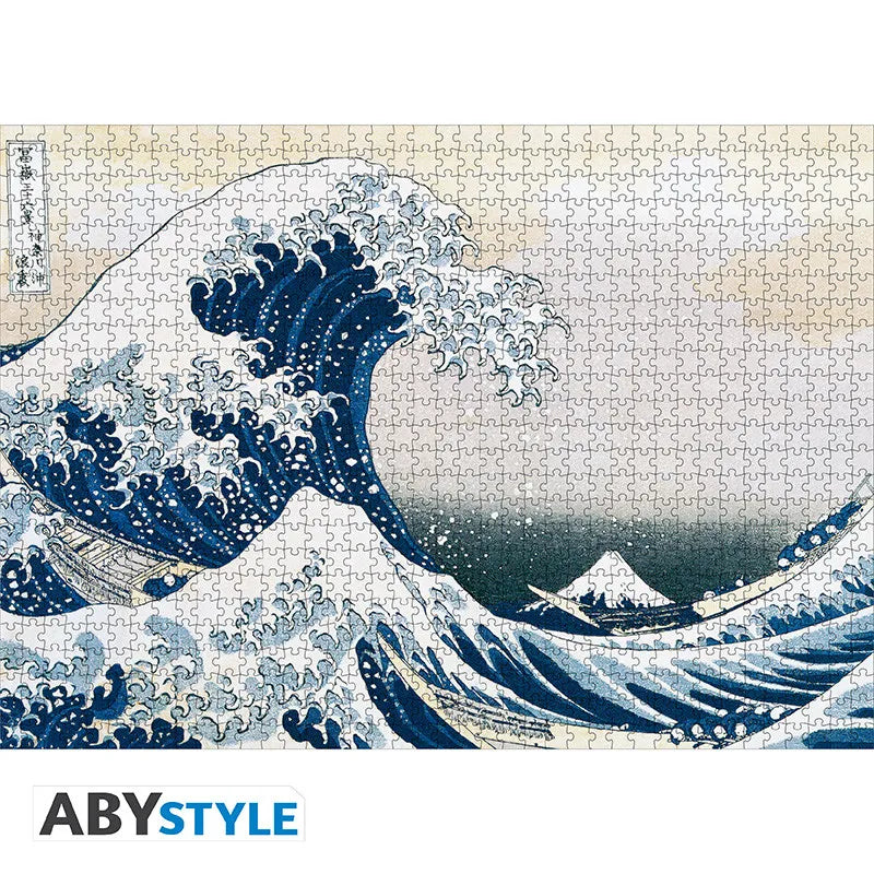 HOKUSAI THE WAVE OF KANGAWA JIGASAW Puzle (1000X)