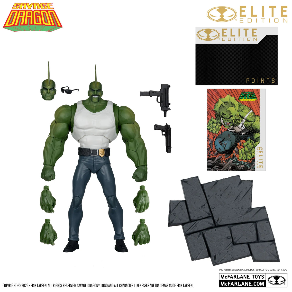 MCFARLANE ELITE EDITION  SAVAGE DRAGON  ACTION Figura