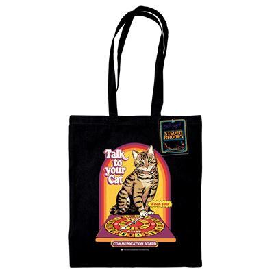 STEVEN RHODES TALK TO YOUR CAT TOTE Bolsa