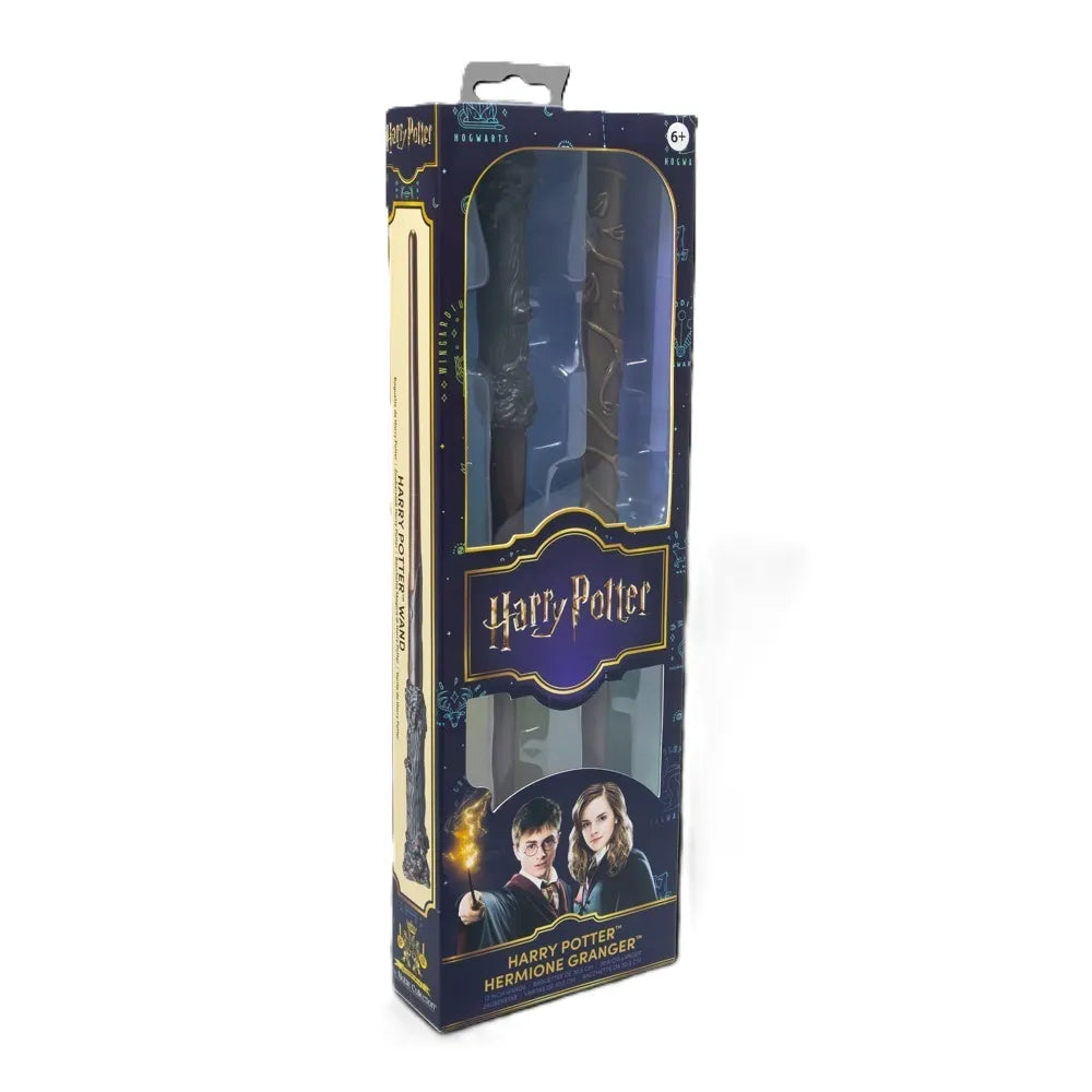 Harry Potter Réplica Juego de Rol Set de 2 Varitas Harry Potter & Hermione Granger 31 cm