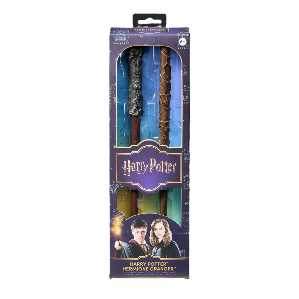 Harry Potter Réplica Juego de Rol Set de 2 Varitas Harry Potter & Hermione Granger 31 cm