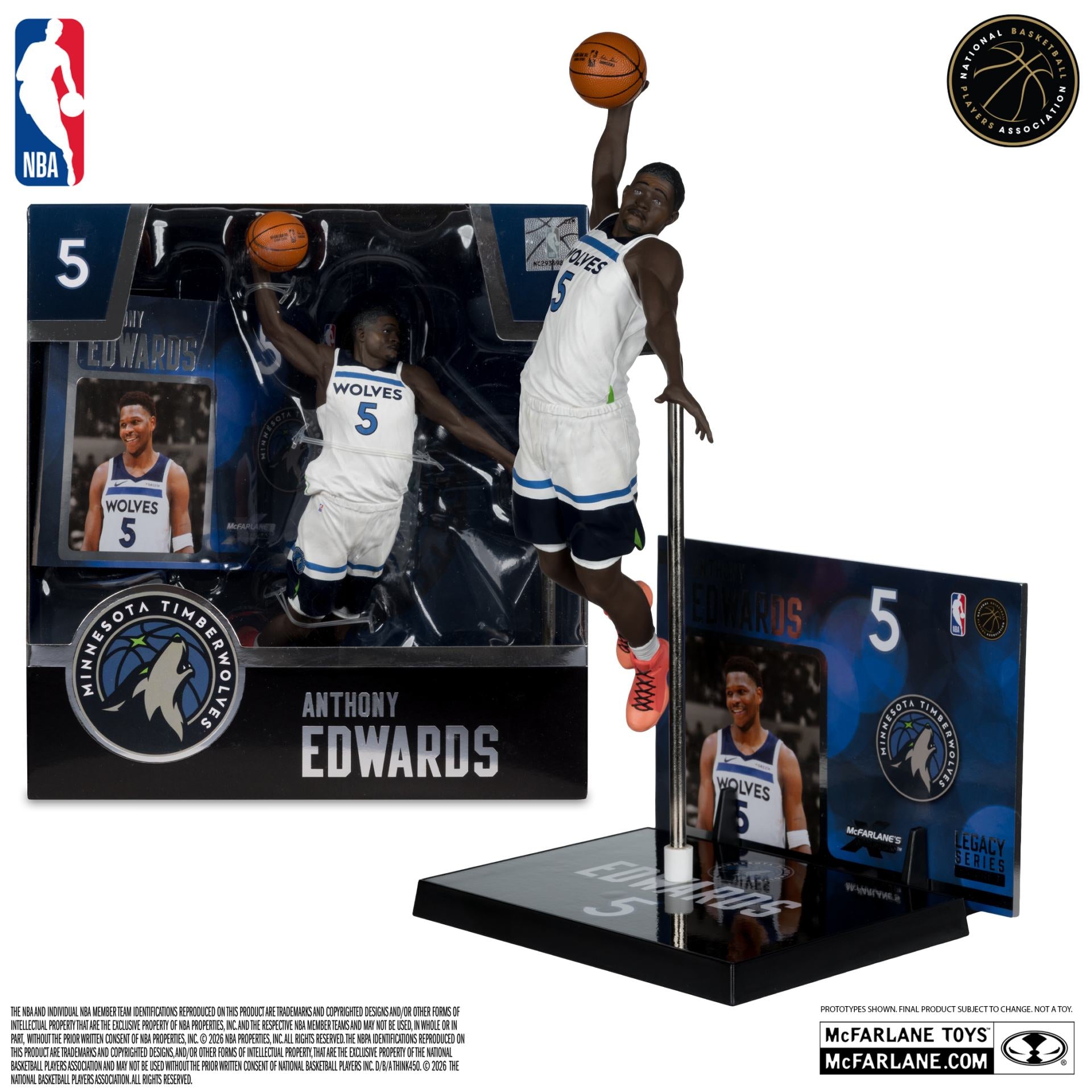 NBA SPORTSPICKS ANTHONY EDWARDS (MINNESOTA TIMBERWOLVES) POSED Figura Frikytopia