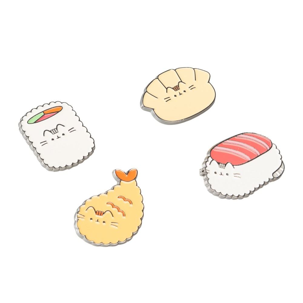 PUSHEEN SUSHI ROLL Pin SET (4) Frikytopia