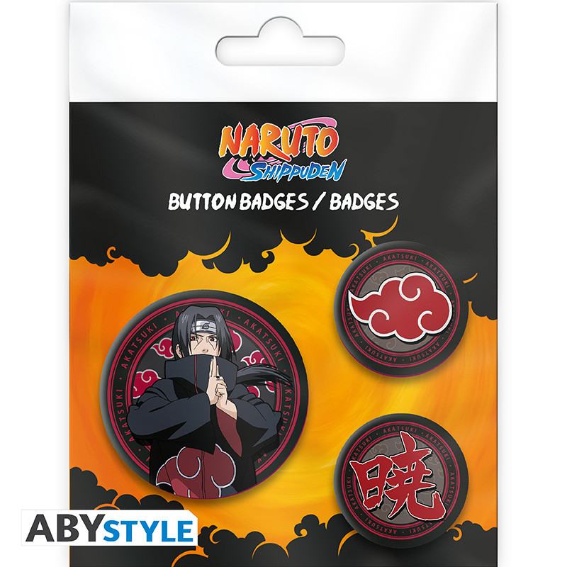 NARUTO SHIPPUDEN ITACHI & AKATSUKI Chapa PACK Frikytopia