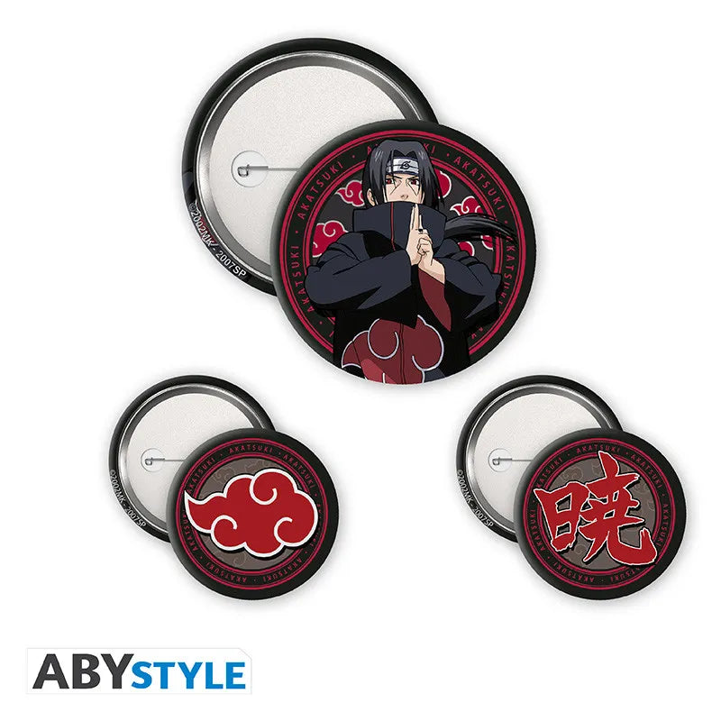 NARUTO SHIPPUDEN ITACHI & AKATSUKI Chapa PACK