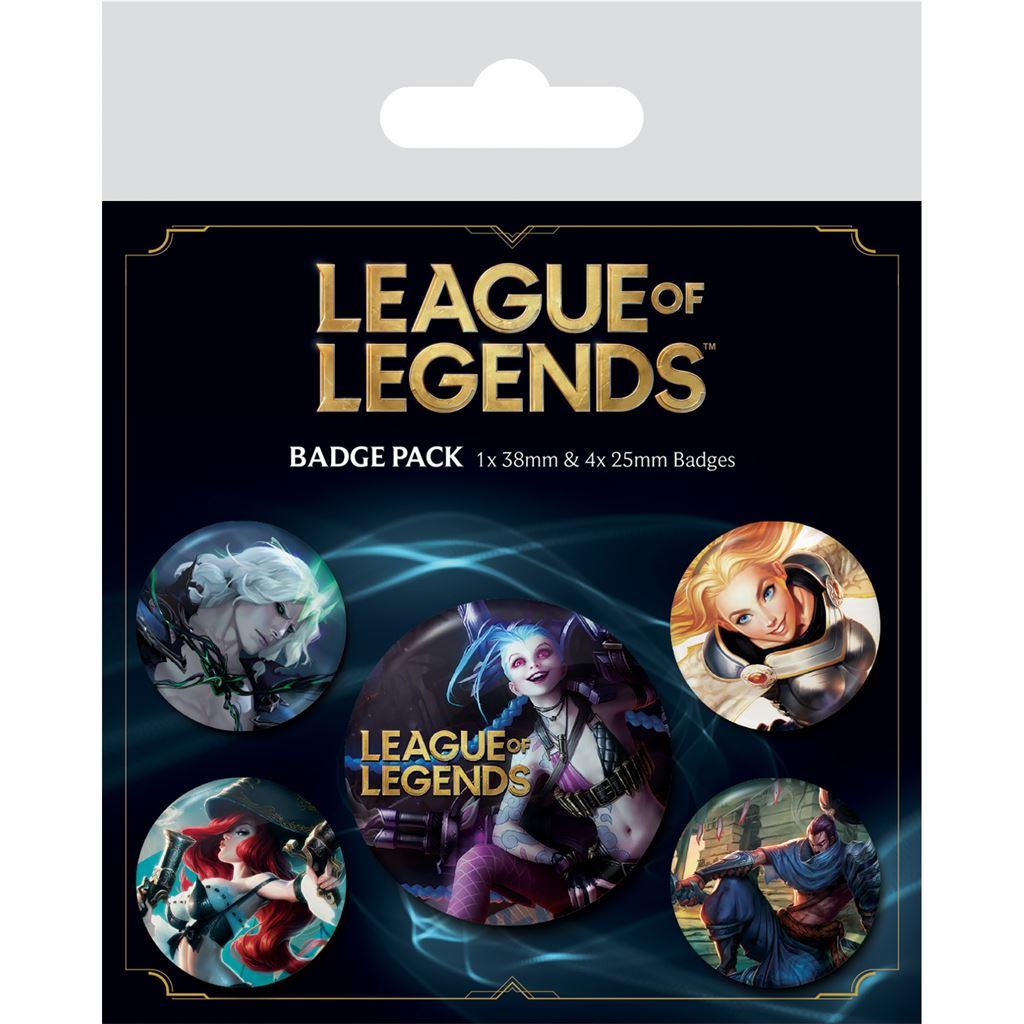 LEAGUE OF LEGENDS CHAMPIONS Chapa PACK
