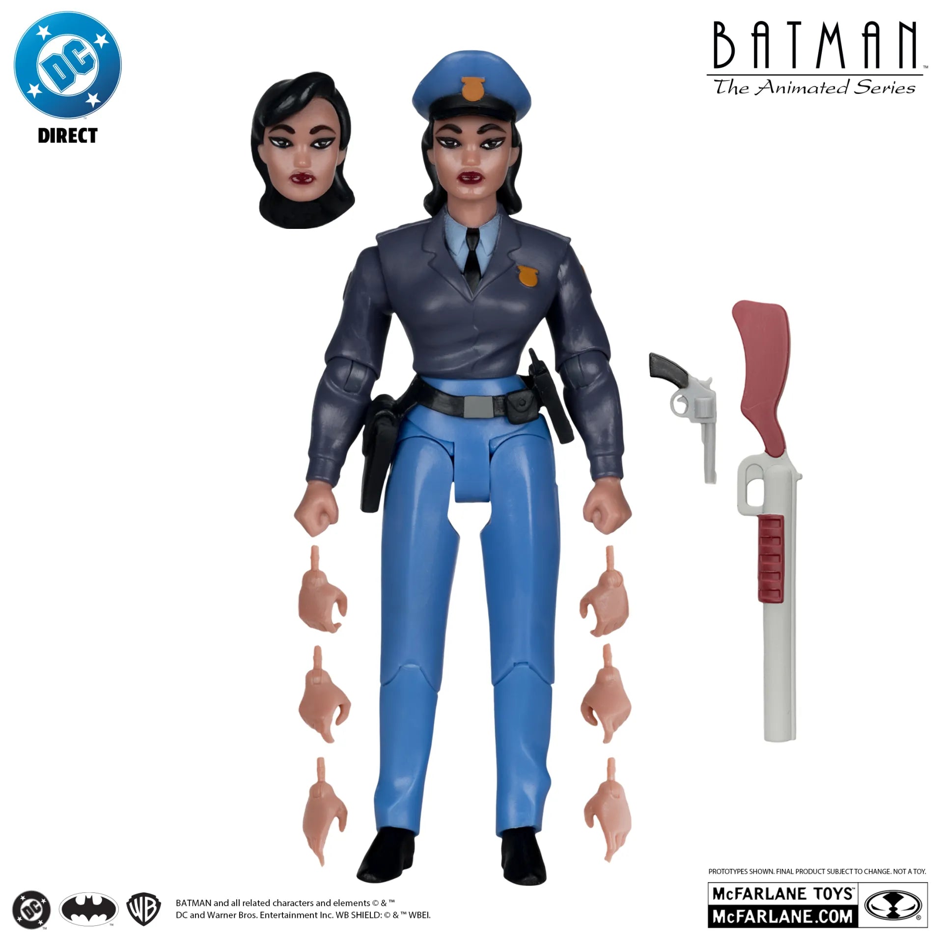 DC DIRECT BATMAN ANIMATED BUILD-A-FIGURE WAVE 6 ACTION Figura SET (6)