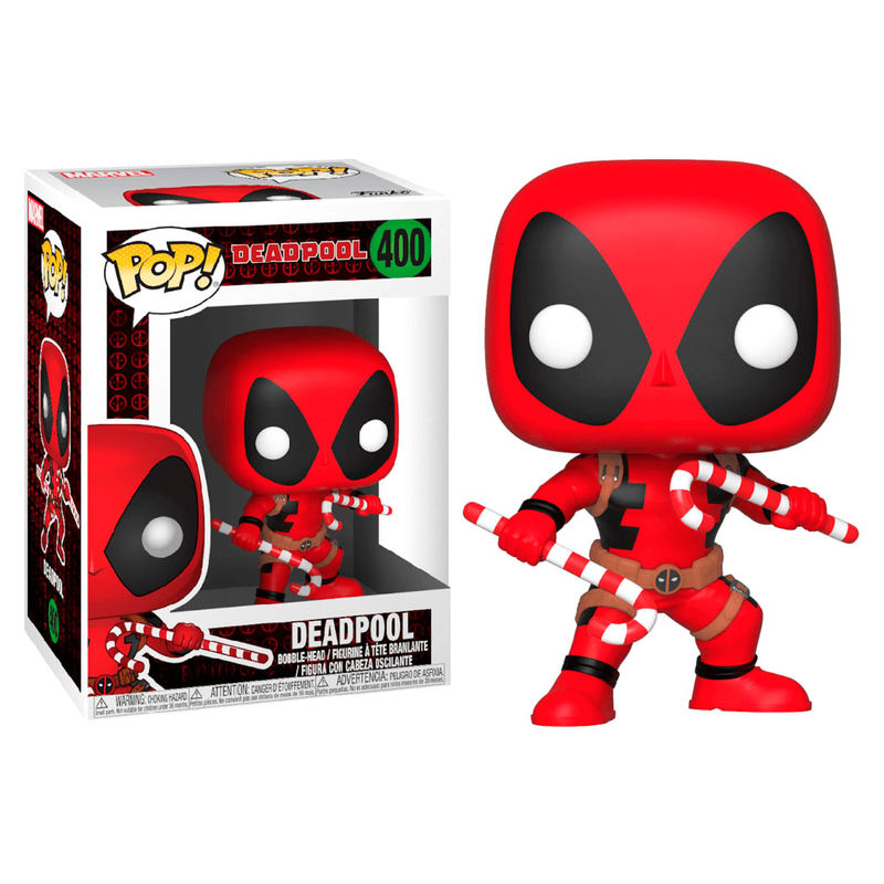 Figura POP Marvel Holiday Deadpool Candy Canes Frikytopia