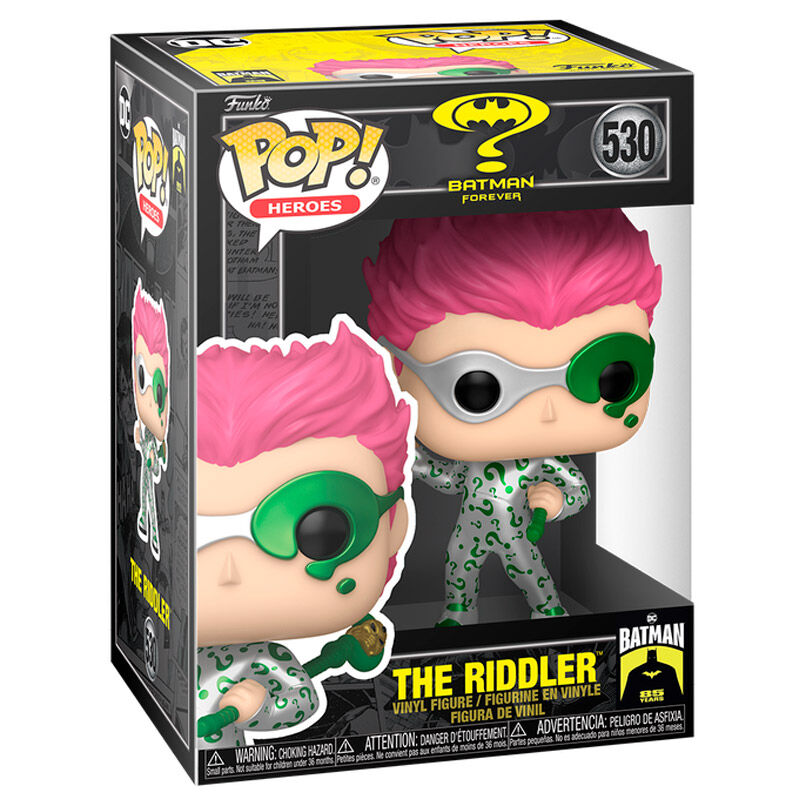 Batman 85th Anniversary Figura POP Movies Vinyl The Riddler MT 9cm