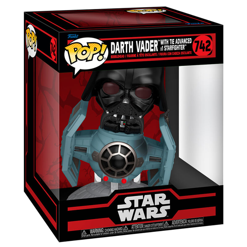 Star Wars Dark Side POP Rides Deluxe Vinyl Figura TIE Advanced x1 con Vader Frikytopia