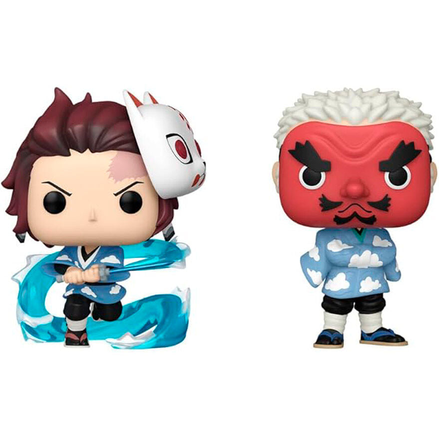 Blister 2 figuras POP Demon Slayer Tanjiro Kamado Sakonji