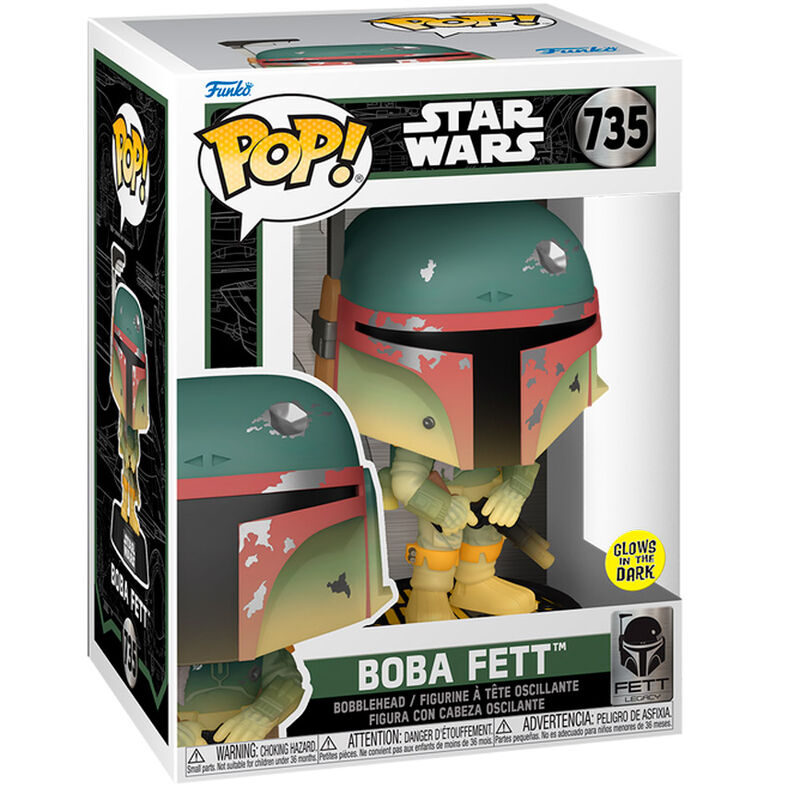 Star Wars: Fett Legacy POP! Vinyl Figura Boba Fett(GW) 9 cm Frikytopia