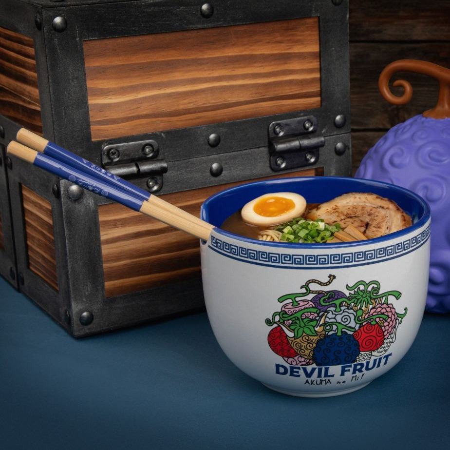 ONE PIECE DEVIL FRUITS RAMEN BOWL WITH CHOPSTICKS Frikytopia