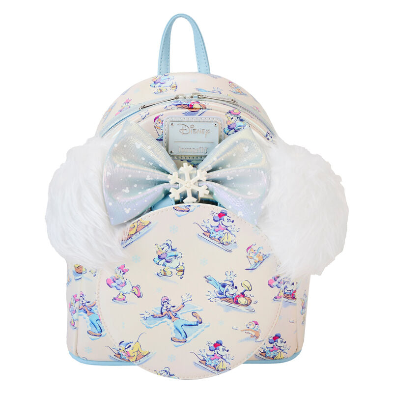Set Mochila Diadema orejas Winter Wonderland Mickey and Friends Disney Loungefly Frikytopia