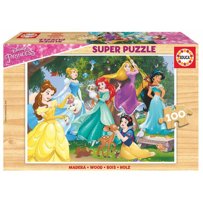 Puzzle Princess Disney madera 100pzs Frikytopia