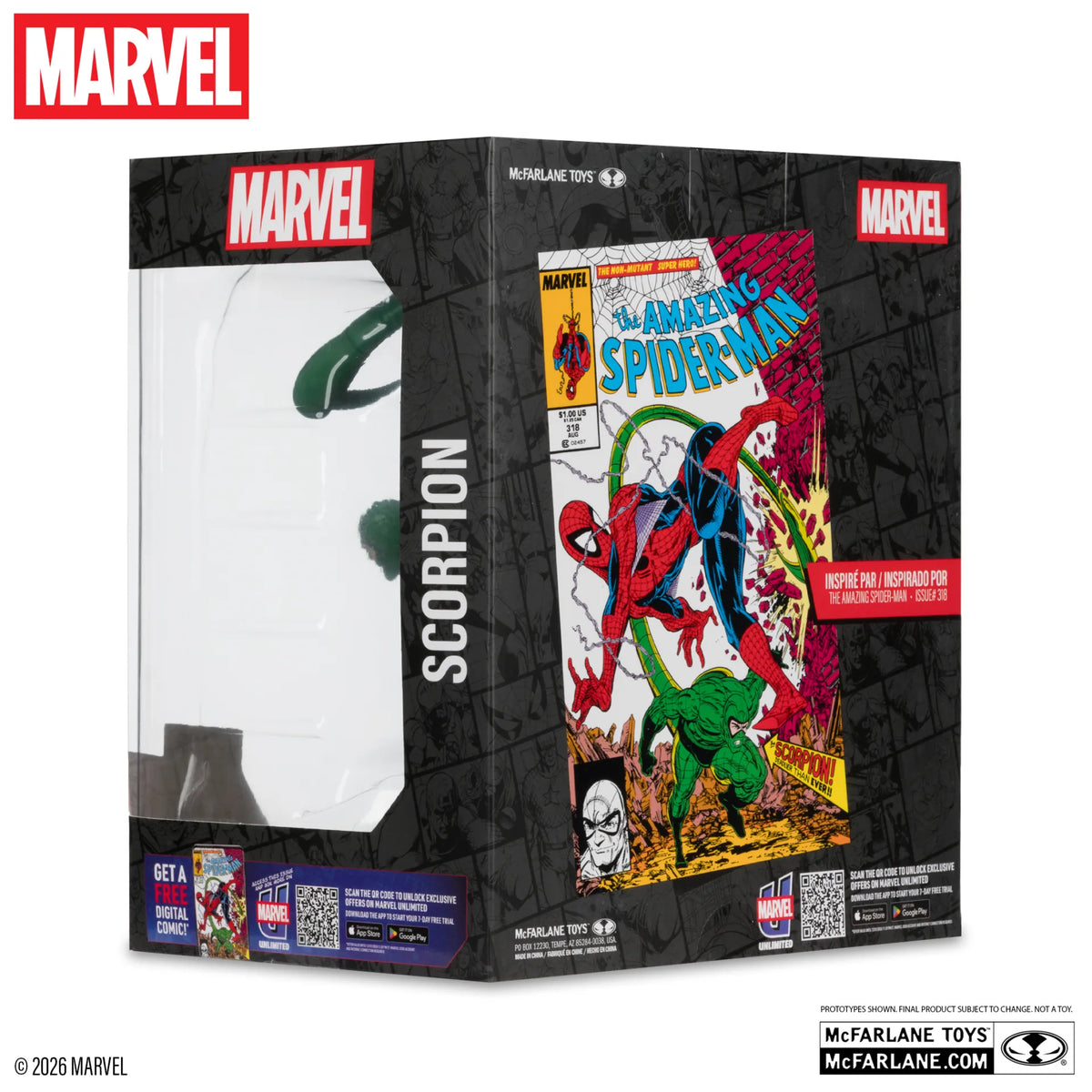 Marvel Collection Figura PVC 1/10 Scorpion (The Amazing Spider-Man #318) 17 cm