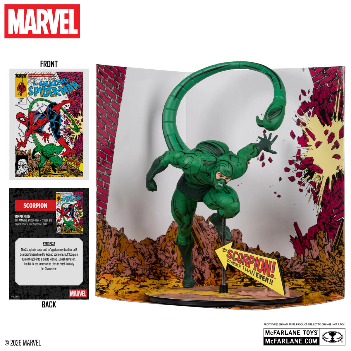 Marvel Collection Figura PVC 1/10 Scorpion (The Amazing Spider-Man #318) 17 cm