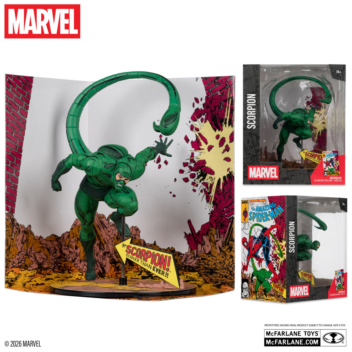 Marvel Collection Figura PVC 1/10 Scorpion (The Amazing Spider-Man #318) 17 cm