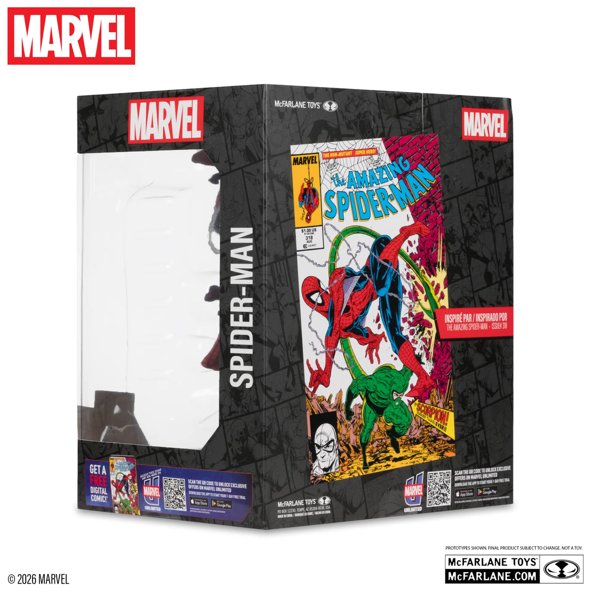Marvel Collection Figura PVC 1/10 Spider-Man (The Amazing Spider-Man #318) 17 cm