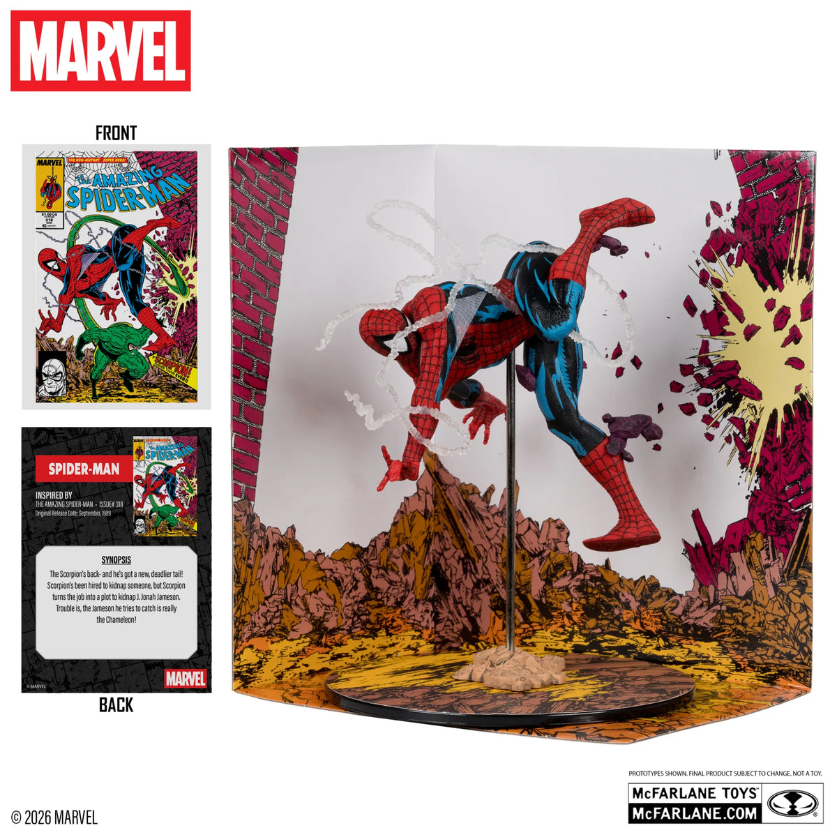 Marvel Collection Figura PVC 1/10 Spider-Man (The Amazing Spider-Man #318) 17 cm