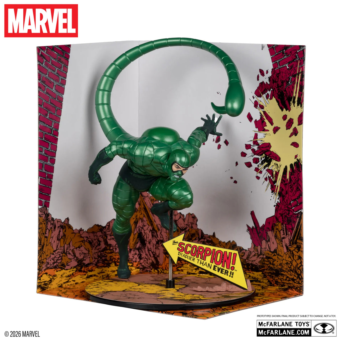 Marvel Estatua PVC !/10 Scorpion (Metallic) (The Amazing Spider-Man #318) (Gold Label) 18 cm