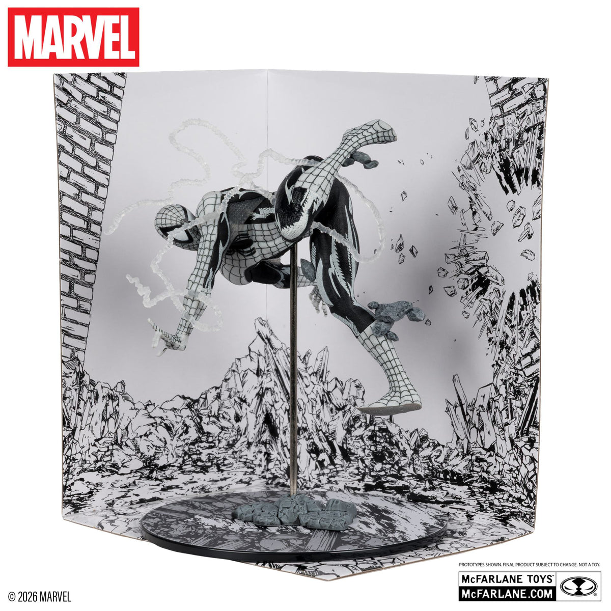 Marvel Estatua PVC !/10 Spider-Man (Line Art) (The Amazing Spider-Man #318) (Gold Label) 17 cm