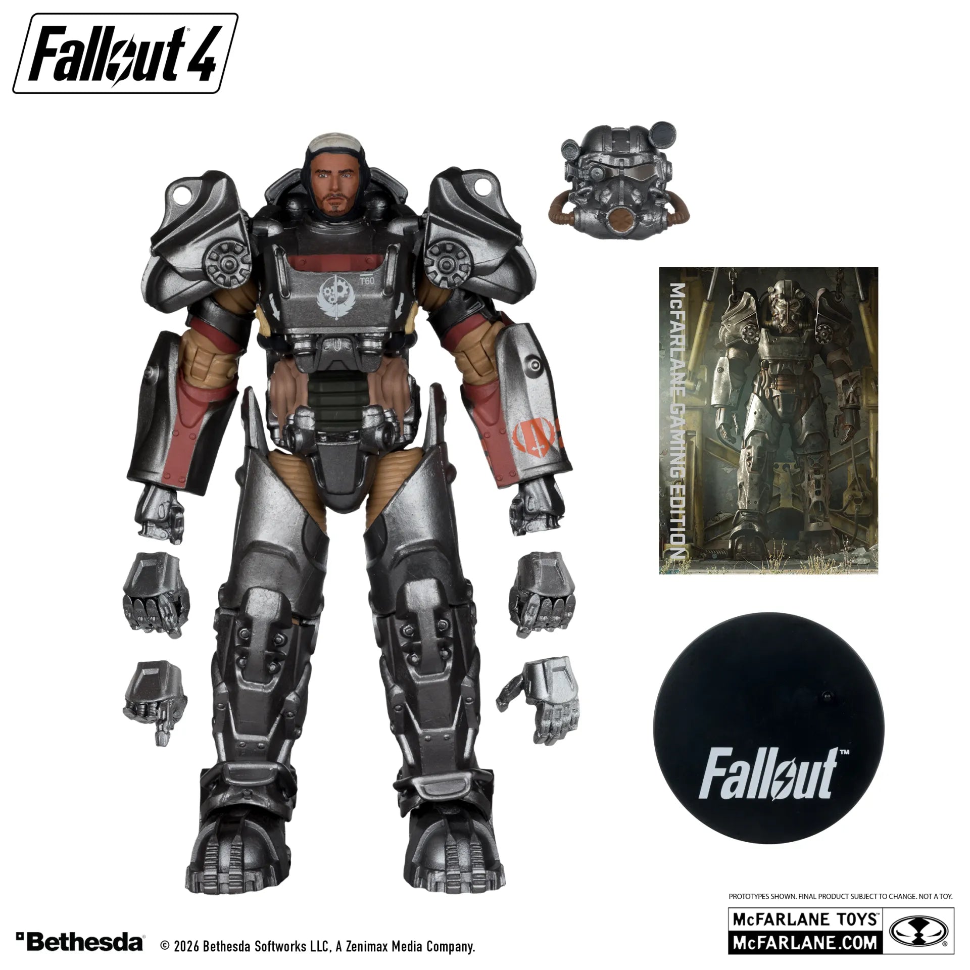 MCFARLANE GAMING ED 7INCH FALLOUT 4 T-60 PALADIN DANSE ACTION Figura