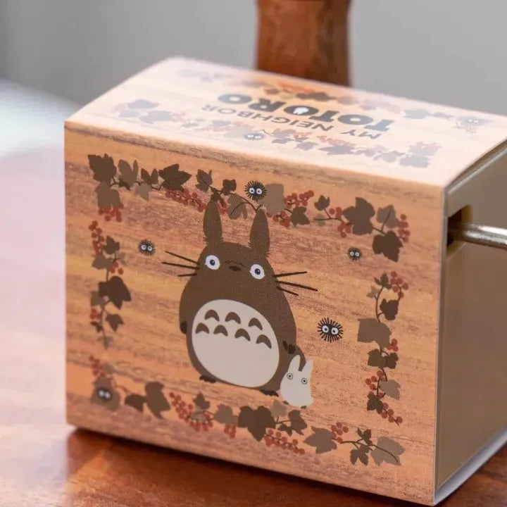 Mi vecino Totoro Caja de música de manivela Autumn Leaf