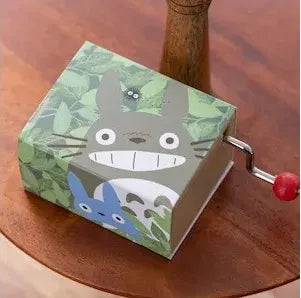 Mi vecino Totoro Caja de música de manivela Totoro Leaf