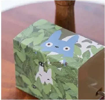 Mi vecino Totoro Caja de música de manivela Totoro Leaf